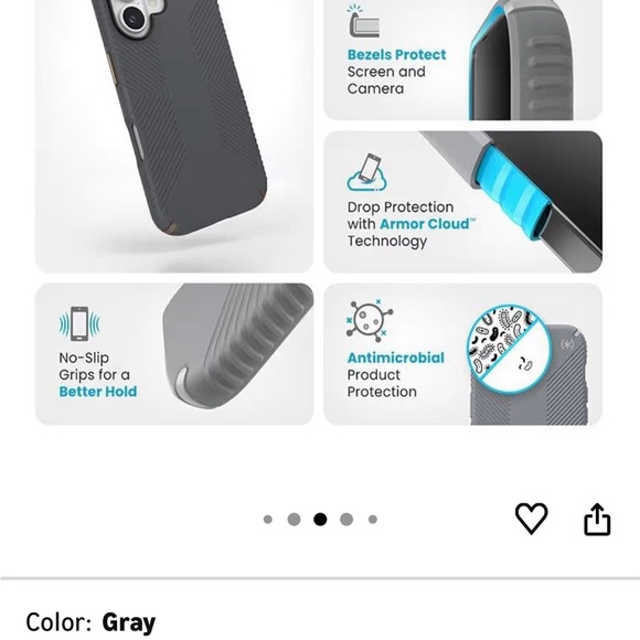 Speck Presidio2 Grip Case for Apple iPhone 16 - Picture 2 of 4